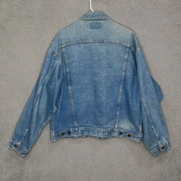 Vintage Levi's 80s/90s Trucker Denim Jacket Coat MADE IN USA Model 70507 0214 XL